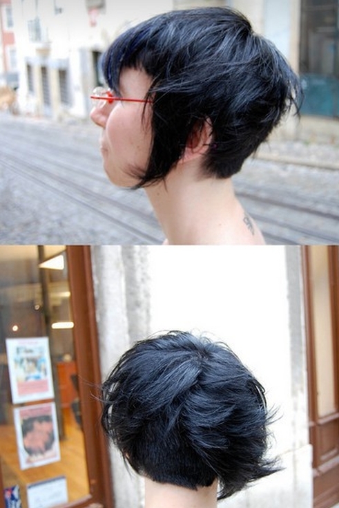 asymetryczne fryzury krótkie uczesanie damskie zdjęcie numer 96A